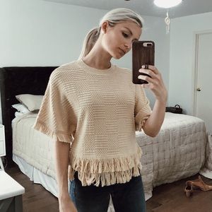 Zara Fringe Top